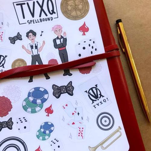 I made some special edition K-Pop stickers of TVXQ’s “Spellbound” music video at t