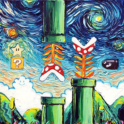 retrogamingblog:Van Gogh Inspired Super Mario Paintings made by SagittariusGallery