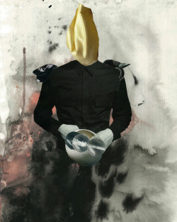 asylum-art:  Enrico Nagel  Enrico Nagel who is a talented Berlin based Illustrator and Photographer. Nagel takes fashion editorials and transforms them into surreal works of art, combines the fashion world with its perfected artificial imagery.  Salut