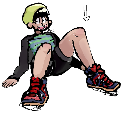 jyushi drawing fiddling with perspective also i really wanted to draw some cool sneakers on him