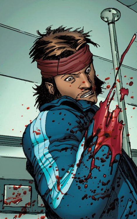 blustreakfreak:  midsnacker:  Wolverine - Weapon X #1  He just cuts off people’s hands all the time I’m telling you guys 