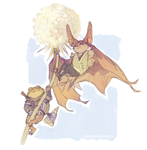 sticksandsharks: Balthazar of Blueberry Pond and Pipistrelle, Messenger of OdoakMy friends and I ar