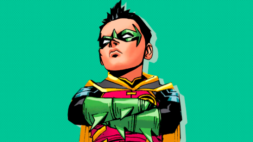 wonderstrevors:Damian Wayne/Robin in Teen Titans #21