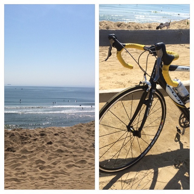 Great morning ride. #capecod #bikeride #beach #fuji (at Lecount Hollow Beach)