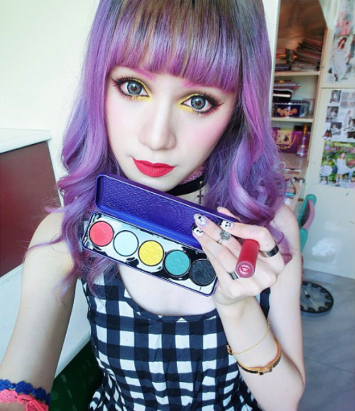 limecrime:FAN FRIDAY!Kinashen on Instagram looks like a super cute dolly with ChinaDoll Fantasy Pale