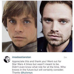 roane72:  sebastiansource:  Sebastian Stan + Mark Hamill aka bless the internet for
