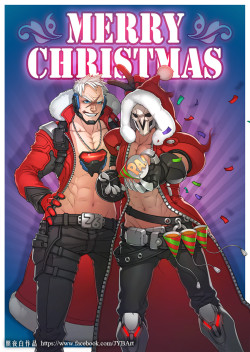 overwatch-arts:  Overwatch Christmas Card  https://www.artstation.com/artist/jybart