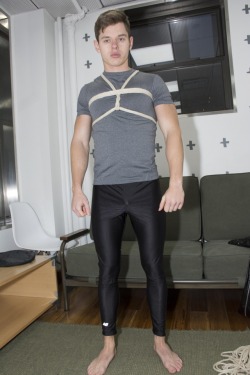 bondageguysandfeets:What would you do to him? Message me if you want to see more of this cutie!
