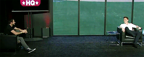 not-safe-for-earth:  amadgirlwithoutabox:  Zachary Levi and Tom Hiddleston   Thank