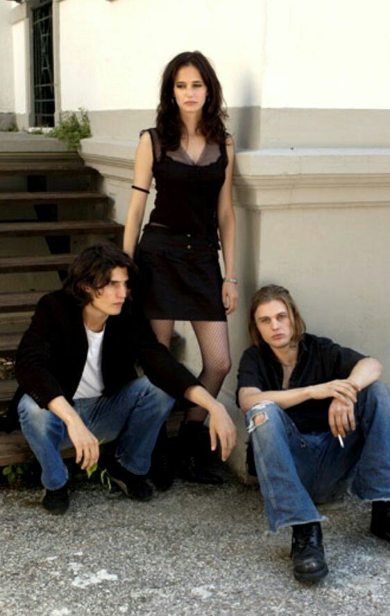 Eva Green with Louis Garrel and Michael Pitt, 'The Dreamers