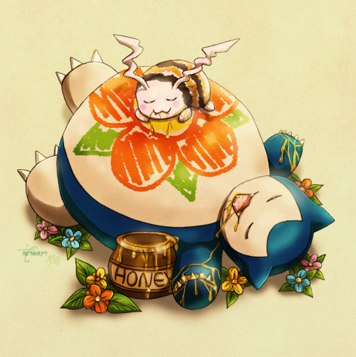  The beest friends Snorlax and Tokomon~ Join the beest picnic party and take part in POKEMON/DIGIMON