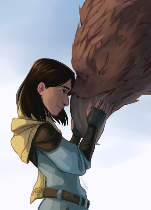 taratjah: I started this drawing of Nesryn a while ago after I finished Tower of Dawn, but now I fin