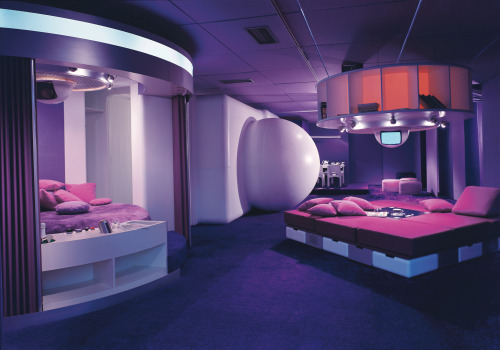 design-is-fine:Joe Colombo, Interior design of the experimental room Visiona I, presented on the Col