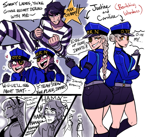 scruffyturtlesreformed:  Justine and Caroline for the ACAU are here! Taking the form of femme fatale