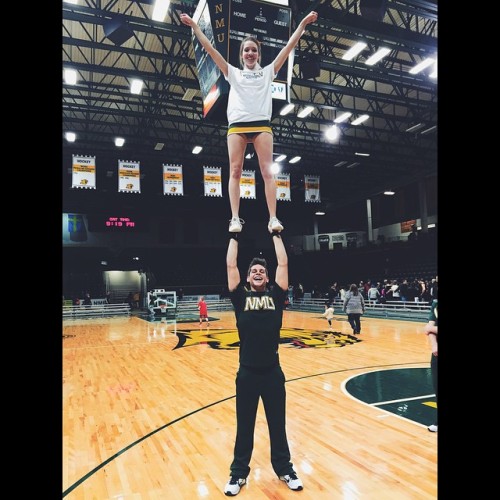 Yesterday marked the end of my junior year cheer season at our last basketball game against Michigan