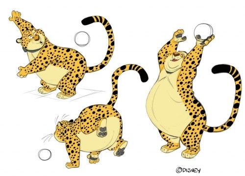 spaceprincesslevi:Benjamin Clawhauser’s concept art is the cutest thing i have ever seen. (x)