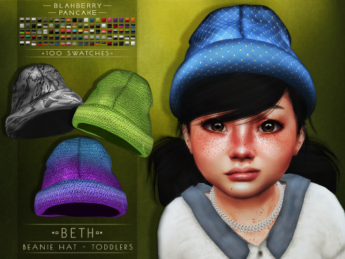 blahberry-pancake: ○● DOWNLOAD ●○- Beth Beanie Hat - PATREON EARLY ACCESS - (the set will be release