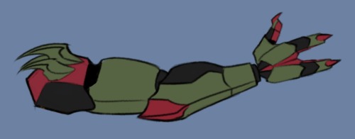 So, In My Villain AU Of Orion, He Doesn't Use A New Prosthetic, He Uses His Raph Prosthetic Becaue That