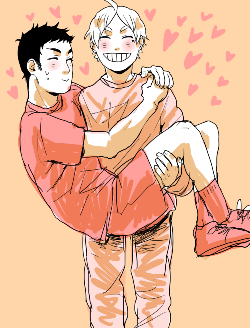 flunflun:  I always think that, if in a relationship, mama suga would be the strong one keeping papa daichi together and stuff and daichi would be strong willed and gentle, but get a little confused and lost sometimes because of all responsibility as