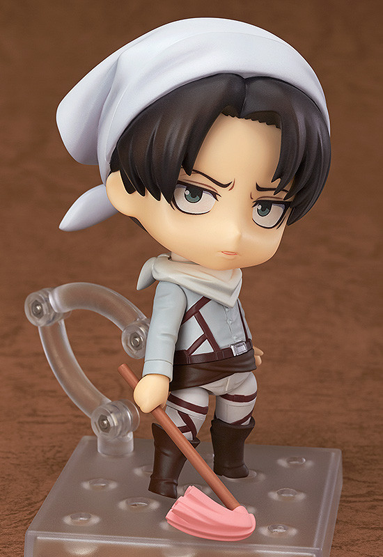  Good Smile Company releases previews of the Cleaning Levi Nendoroid!  I knew this