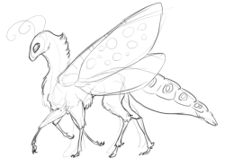 threefeline: My brain: draw a moth but it