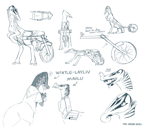 Homeplanet centaur characters from a short story I&rsquo;ve not yet had time to work on. Maulu i