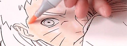 ireibaka:  The process of drawing and coloring hotkage (✿◡‿◡) 