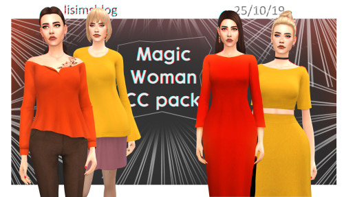 Magic Woman CC Pack   Queen (dress with a cutout on the leg)&gt; ea mesh edit, base game compatible 