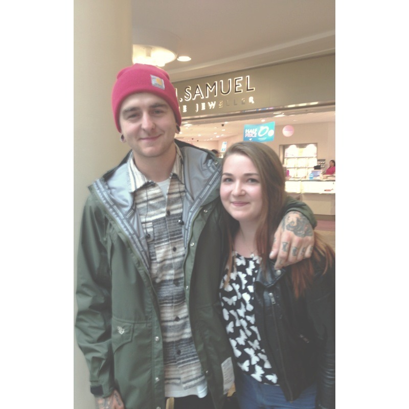 Met Matt Nicholls from Bring Me The Horizon while I was shopping yesterday :)