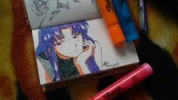 unkladam:  Misato mini Sketchbook doodle