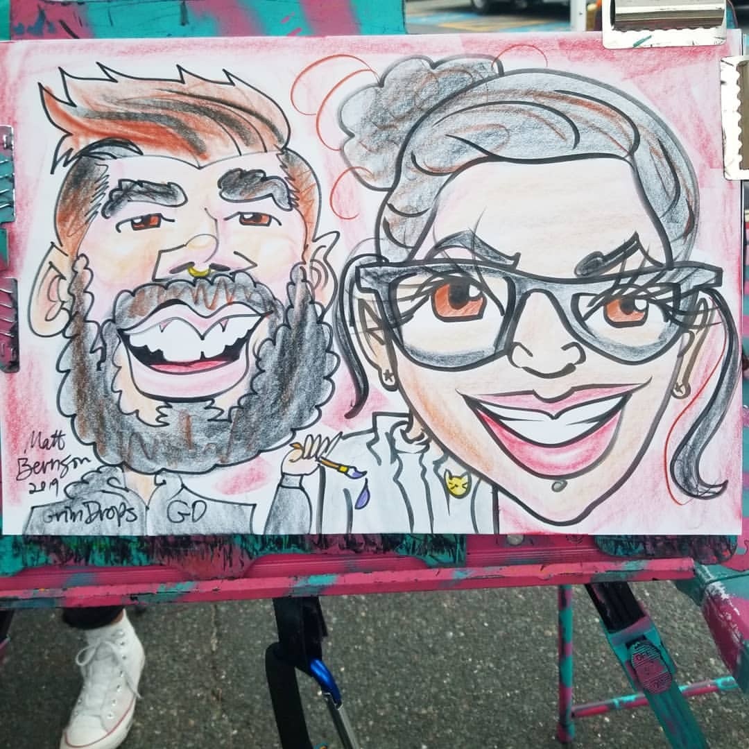 I had fun drawing people yesterday and today at the Tiny House Festival!   Thanks