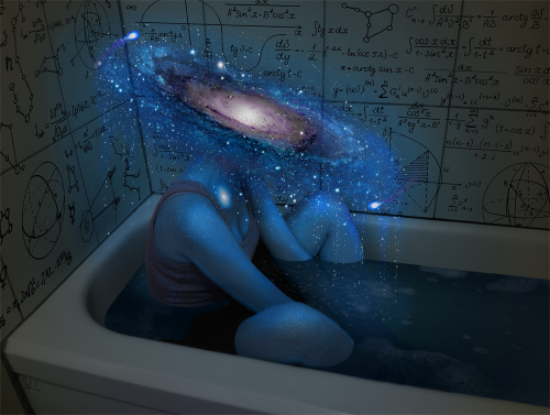 serving-feels-on-a-stick:  Somewhere, out there Inspired by some of my previous works (x) (x) 