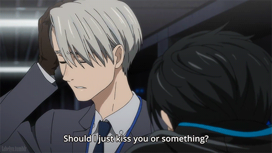 fabelyn:  The fact that Yuri refused a kiss here doesn’t invalidate that they kissed