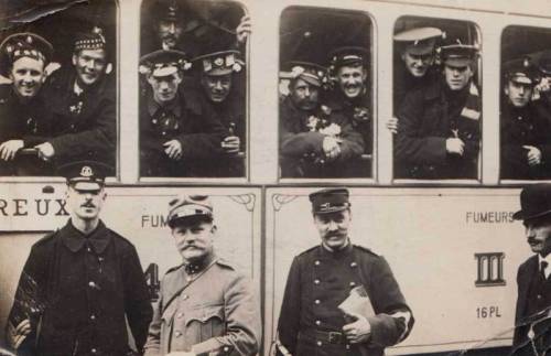 British POWs arrive to Switzerland to ride out the rest of the war in peaceful internment.  The