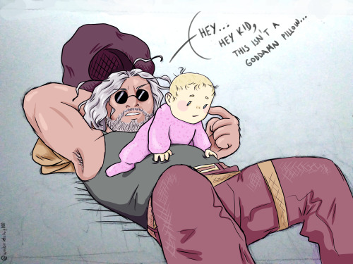 umbrielchip000:AU where someone had to babysit a fully assembled Rose…