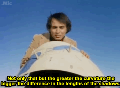 trashboat: micdotcom:  the-future-now:  Watch: Carl Sagan schooled B.o.B. on his flat Earth theory more than 30 years ago  Follow @the-future-now  🐸☕️   bipch erastosthenes schooled b.o.b. 2,230 years ago 