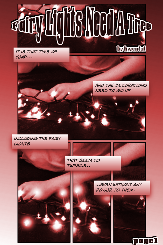 hypnolad:  Fairy Lights Need A Tree - Page 1 An xmas themed hypno comic for you all,