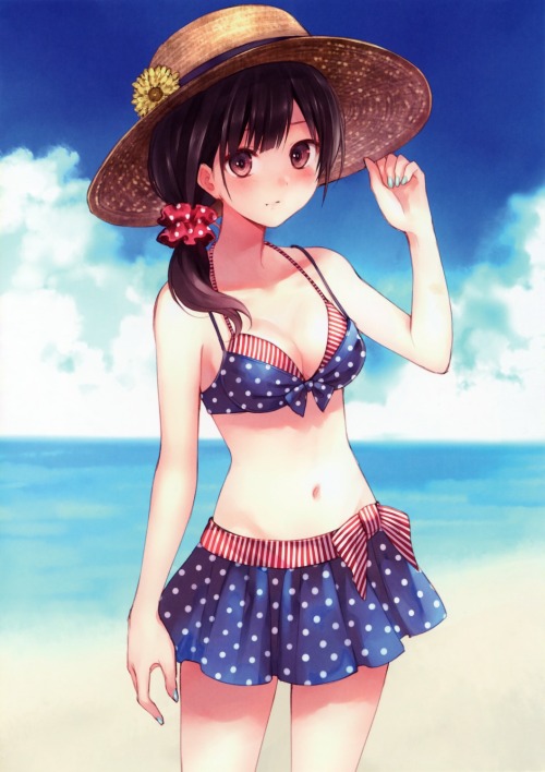 genkudo:  bikini cleavage fukahire sanba ruinon swimsuits | yande.re 