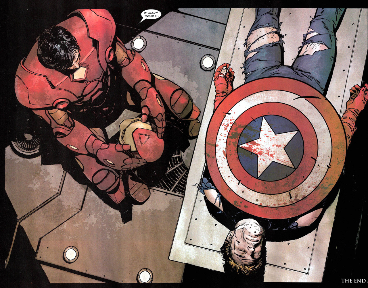 caltrops:   &ldquo;You’re a sore loser, Captain America.”&quot;You bet.&rdquo;