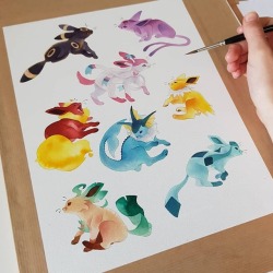 rozenn-blog: Eeveelutions ✩°｡⋆⸜(ू˙꒳​˙