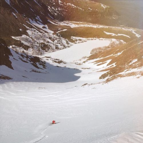 Been a while.This was a pic Mike Rayner snapped of me, late April, Cathedral Lakes Lodge, BC.