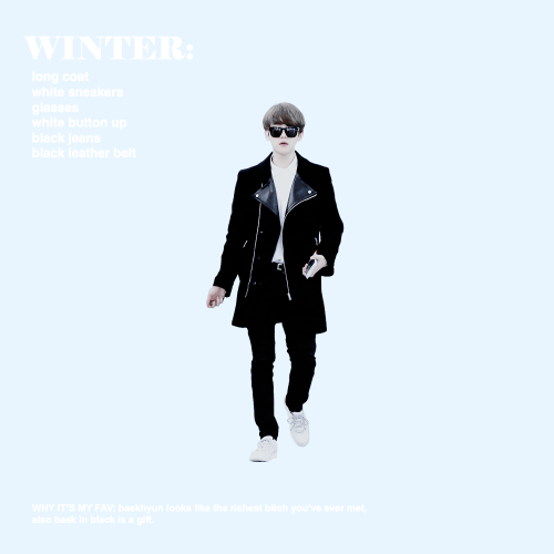 chanyeollipop:  best of exo’s airport fashion: baekhyun 2014 