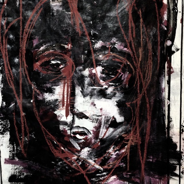 mozartfernandes:  #mozartfernandes #ink #acrilica #lambelambe #issonaoepoesia  (em