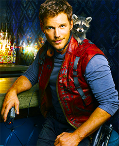 littllemissmagic:Chris Pratt with the most adorable raccoon ever for Entertainment Weekly