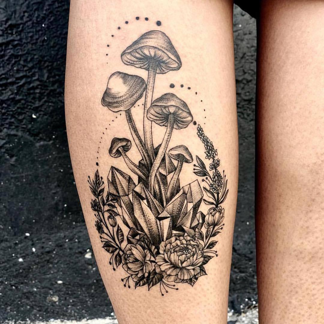 If you are fan of mushrooms why not get tattoos like these