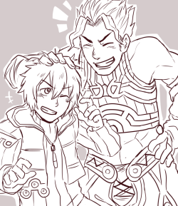 ponpekopon:  Shulk and Reyn best bros!!!!