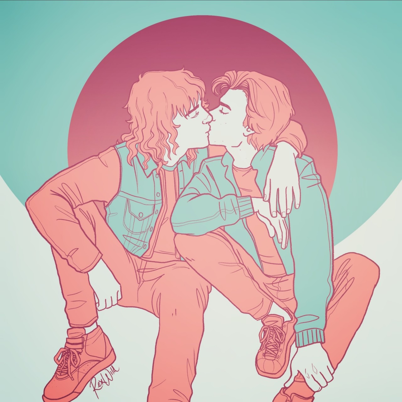 rex-wild:Day 23. I might be a prototype, but we’re both real inside.My October color palettes.Almost nearing the end here and I’m honestly surprised with myself that I’ve made it this far. Eddie was a great October muse.