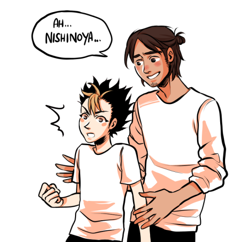 zombiezeemo:  I headcanon that Asahi has a very calming effect on Noya (to hilarious levels I guess) You can totally see where exactly I got tired 
