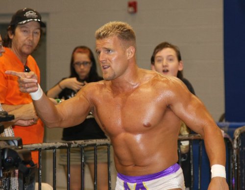 rwfan11:  INDY wrestler ….”Hey, you!”… ……….”Get over here right now!” I wonder what he wants you to do when you get there! :-P ….LOL!  Again I’m not familiar with Indy wrestling…but this guy is hot, plus I spy a visible