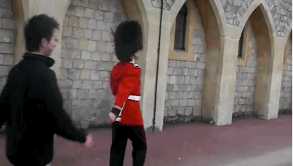 huffingtonpost:  WATCH: This Is Why You Don’t Touch The Queen’s Guard